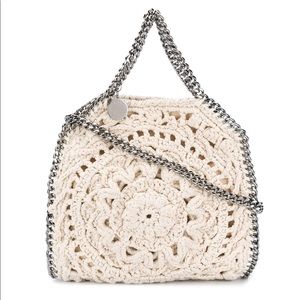 Falabella TINY Crochet Flower Crossbody Tote Bag
